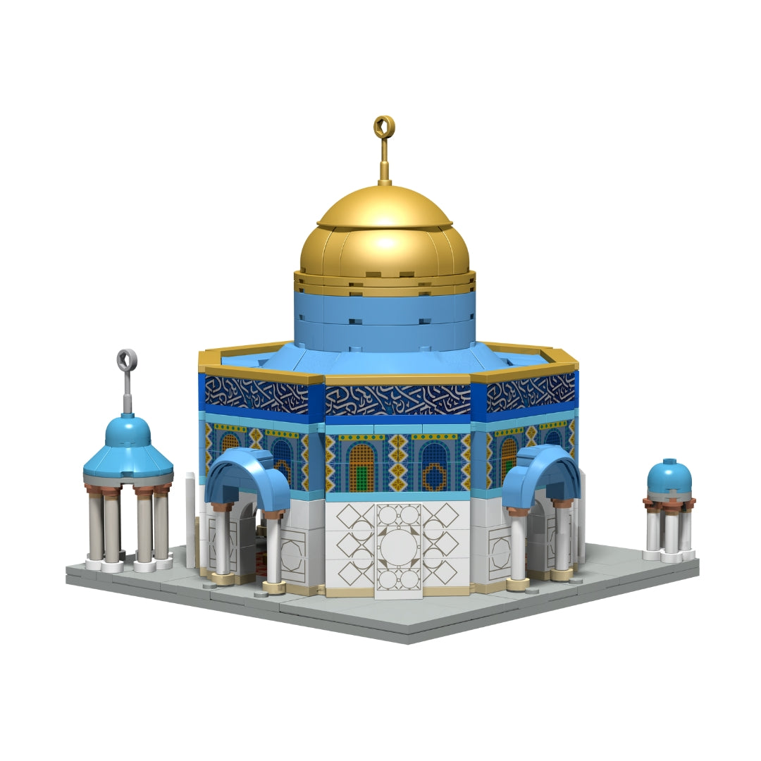 Educational Dome of the Rock learning blocks toy model exterior