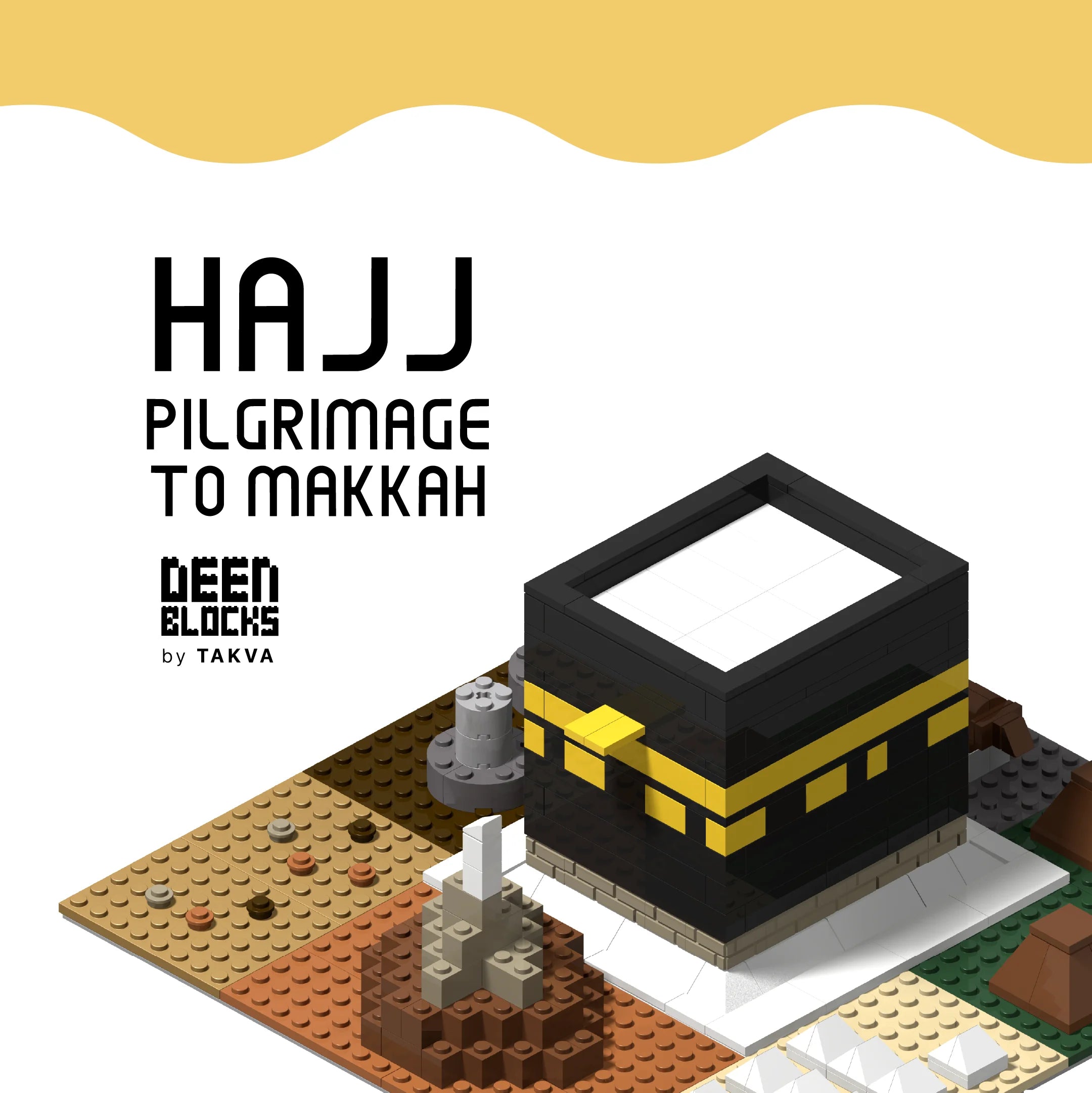 DeenBlocks Kaaba and Hajj Pilgrimage building block set feature banner (mobile crop)