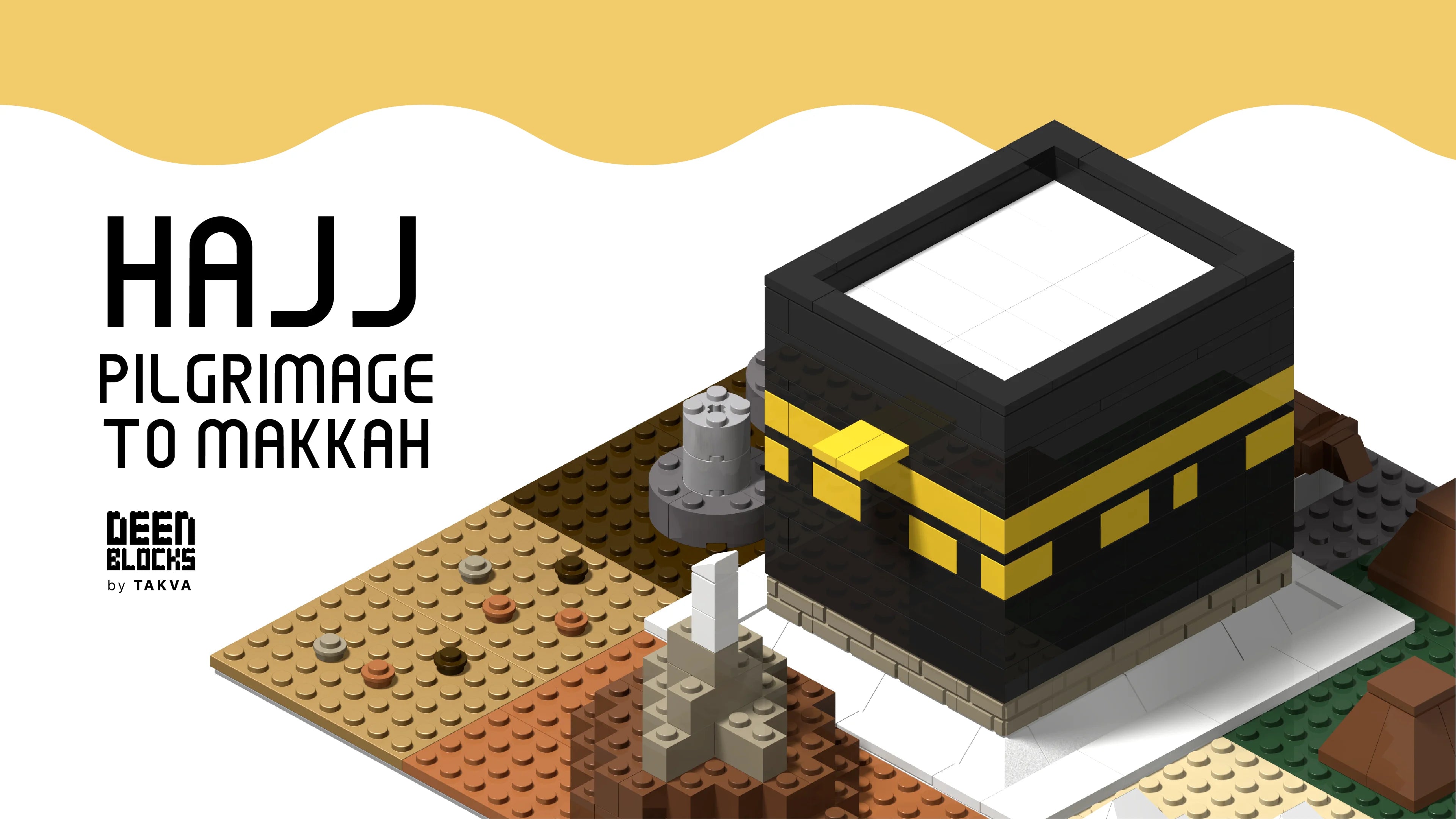DeenBlocks Kaaba and Hajj Pilgrimage building block set feature banner (mobile crop)