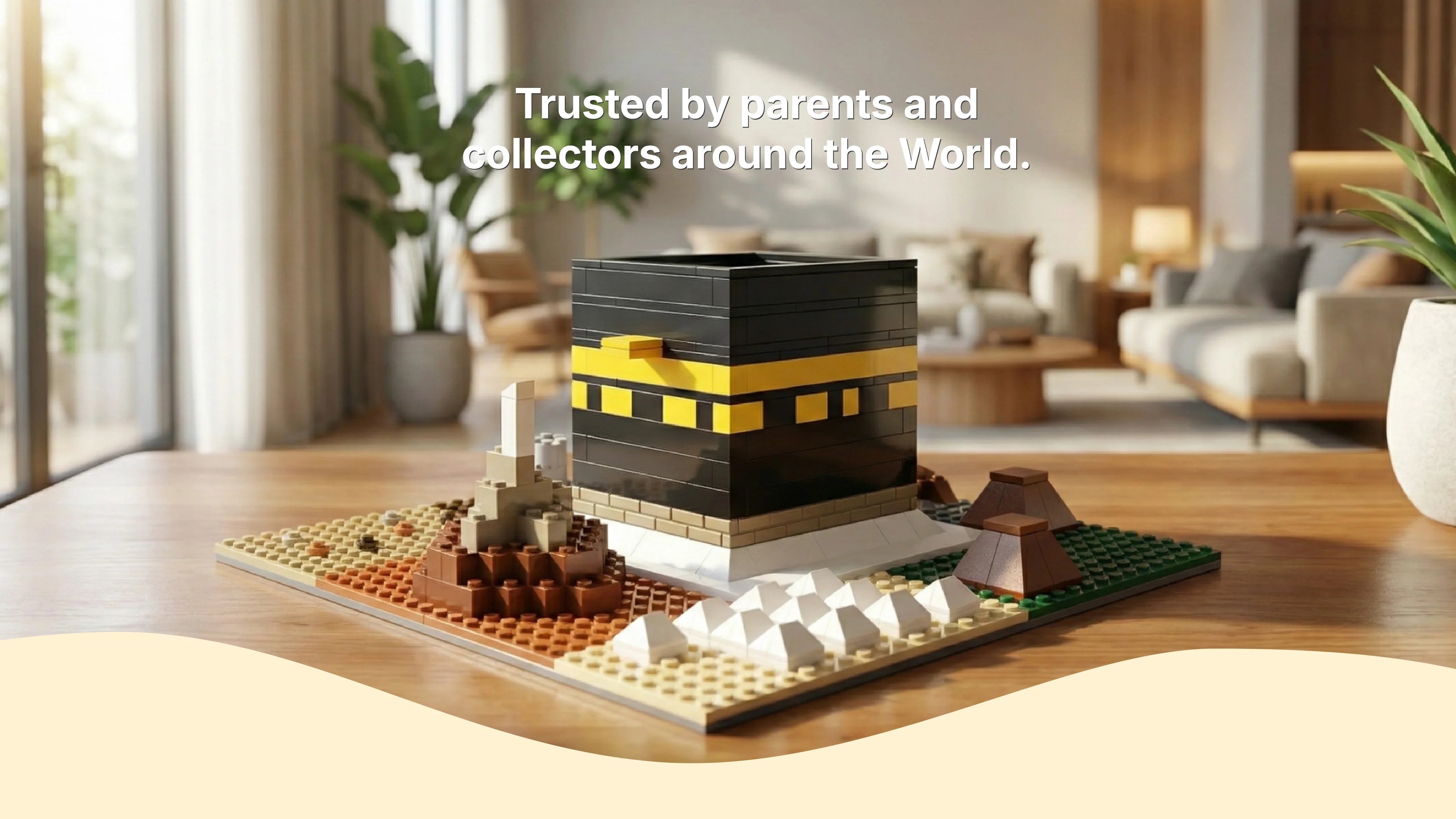 Kaaba building block model from the DeenBlocks Hajj Pilgrimage set, trusted by parents and collectors around the world