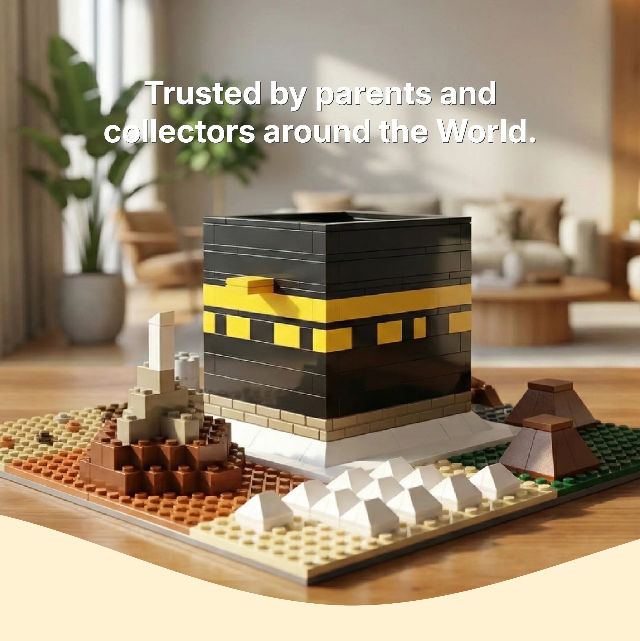 Kaaba building block model from the DeenBlocks Hajj Pilgrimage set, trusted by parents and collectors around the world